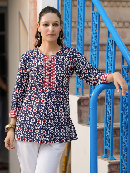 Vacation Wear For Women Short Kurti